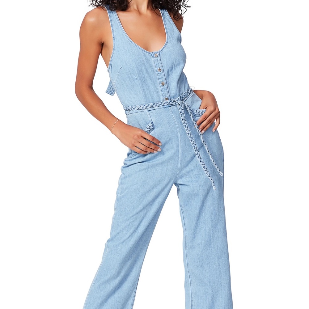 Paige Light Blue - Denim Jumpsuit Size Small